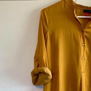 Goldenrod Vince Camuto Satin Tunic